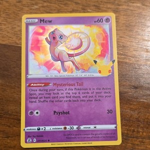 mew anniversary pokemon card ex 014/025 S8a-P 25th Preserved in a tamper Mew 2016 Pokemon Japanese 20th