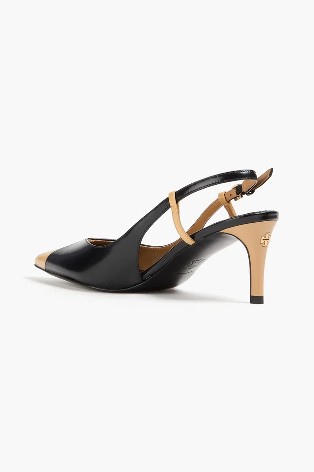 RRP€326 TORY BURCH Leather Slingback Shoes US9 UK6 EU39 Black - Image 3 of 4