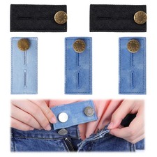 ElevateTech Denim Pants Extender, 5 Pcs Denim Waist Extenders for Pants Jeans Tr