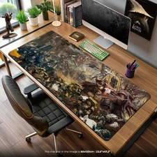 Warhammer 40K Battlefield Desk Mat - Ultramarines Mouse Pad for Grim Gaming