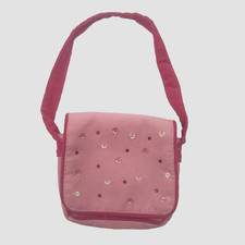 Build A Bear Pink Sequin Bag Purse Mesenger School Bag Tote Girl Teddy Accessory