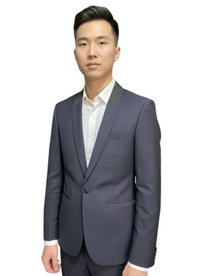The Kooples Navy Ceremony Blazer - Contemporary Evening Wear SZ S / 44 Slim NWT