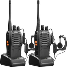 2x Baofeng BF-888S VHF UHF 16 Channels Two-Way Radios
