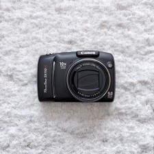 Canon SX110 IS Black Compact Digital Camera PowerShot pre-owned condition