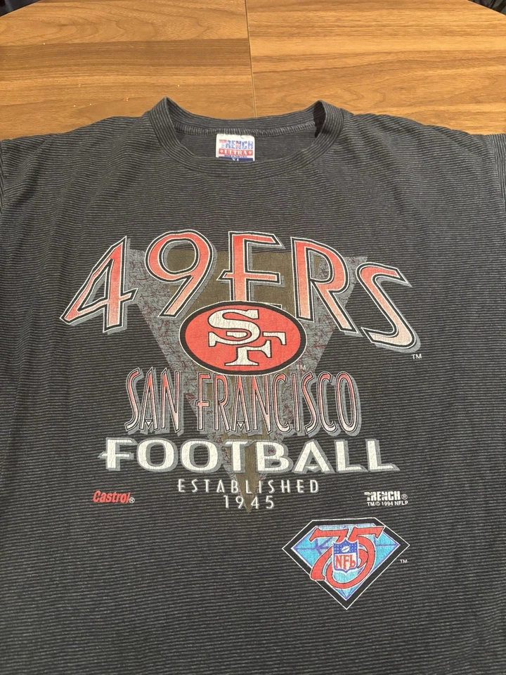 Camisa De Colección Puntada Única San Francisco 49ers 1994 Trench EE. UU. NFL Talla XL Foto 2 de 4