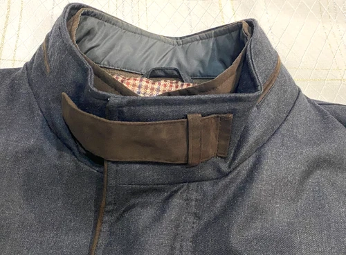Johnston & Murphy  (Men's LRG.)  Wool  Blend Front Zip/Snap Coat - EUC !! image 5