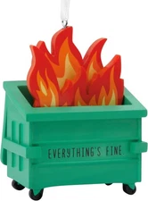 Hallmark Dumpster Fire Christmas Ornament 
