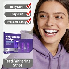 2026 NEW-DENT Purple Teeth Whitening Strips   Peroxide Free, 14 Count USA