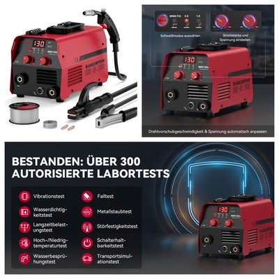 ARCCAPTAIN 130A Fülldraht Schweißgerät 3-in-1 Schweißgerät FLUX MIG/Lift-TIG/MMA