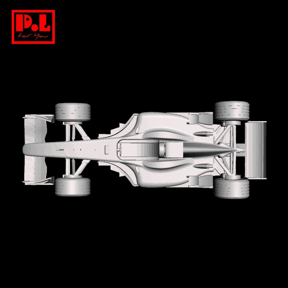 STL файл - Ferrari F2002 (2002) - 3D печать 1/87 64 43 32 24 18 BBR Tamiya IXO - Изображение 4 из 4