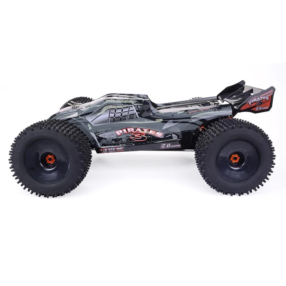 1/8 Drift Electric RC Racing Truck 4WD 80KM/H Truggy 9021 V3 Metal Chassis Steel - Image 3 of 4