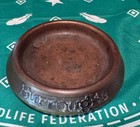 Rare Sterling Silver over Bronze Otto Heintz for Burroughs of Detroit Ashtrays — photo 1