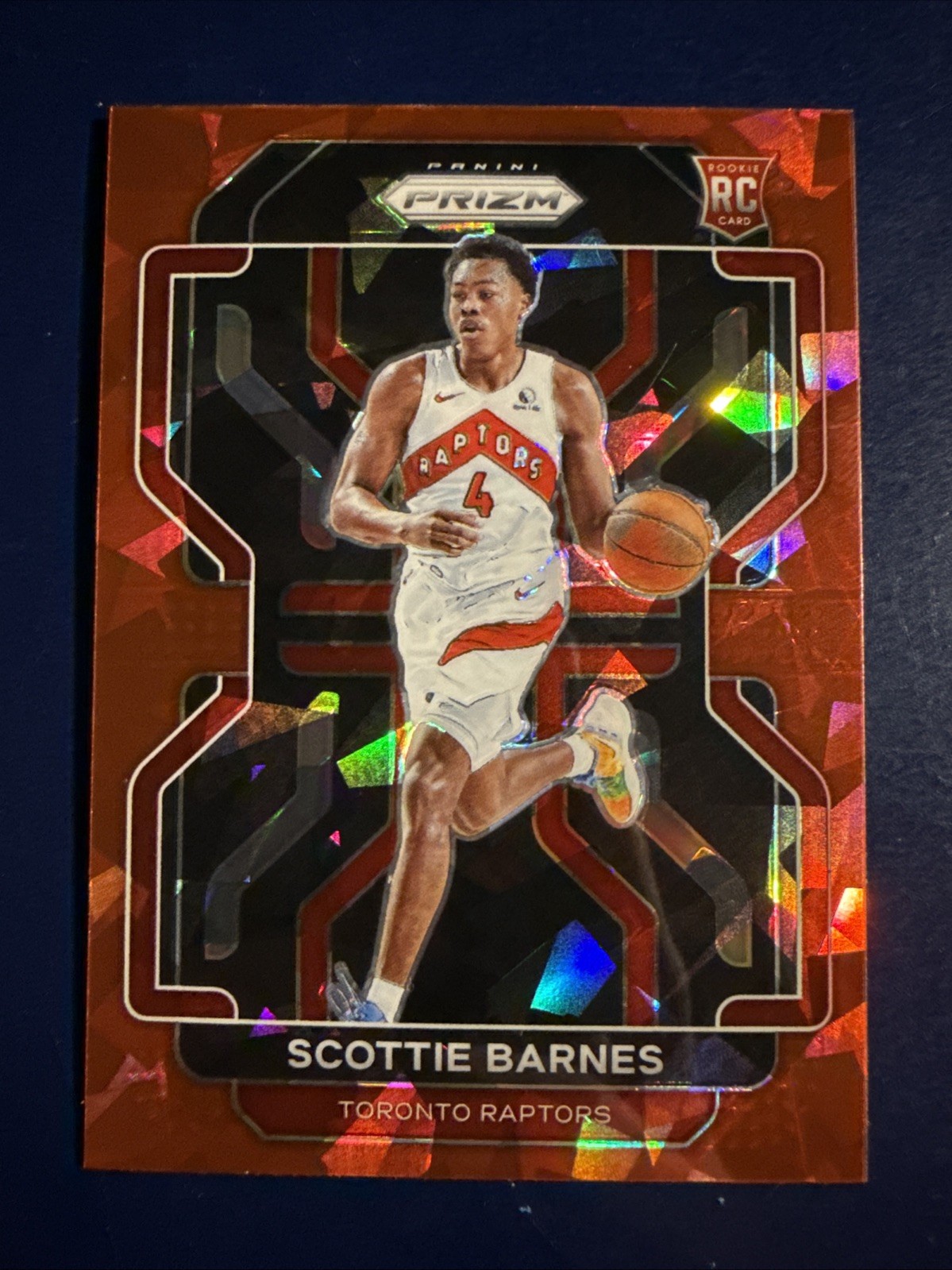 2021-22 Panini Prizm - Scottie Barnes #320 Red Ice Prizm (RC)