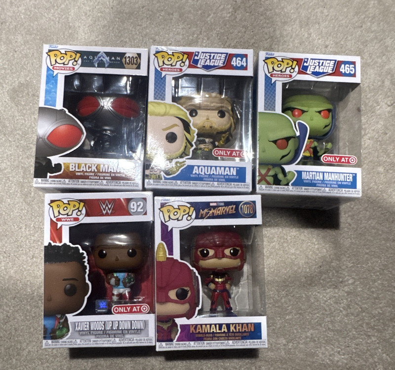 Funko POP! 5-Pack Target Exclusive Vinyl Lot Aquaman Black Manta