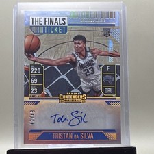 2024-25 Panini Contenders Tristan Da Silva Rookie Ticket Finals Auto /49