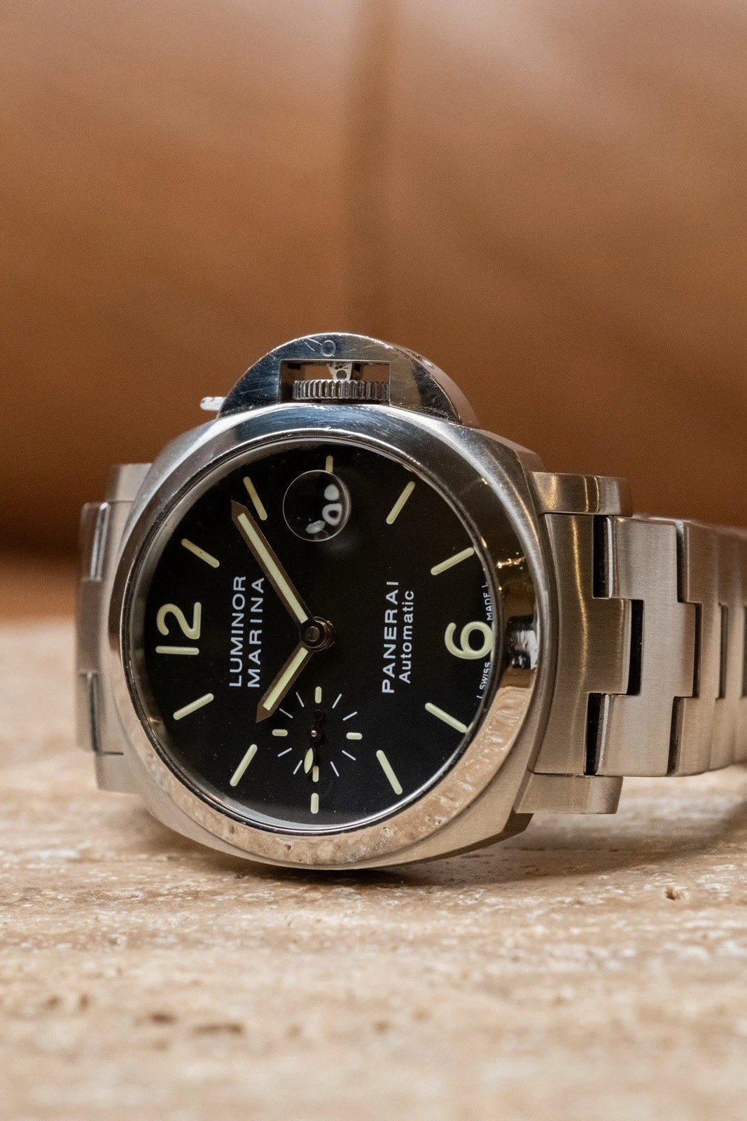Panerai — 2011 Officine Panerai Luminor Marina Ref- PAM00298 Automatic W/Bracelet Full Set