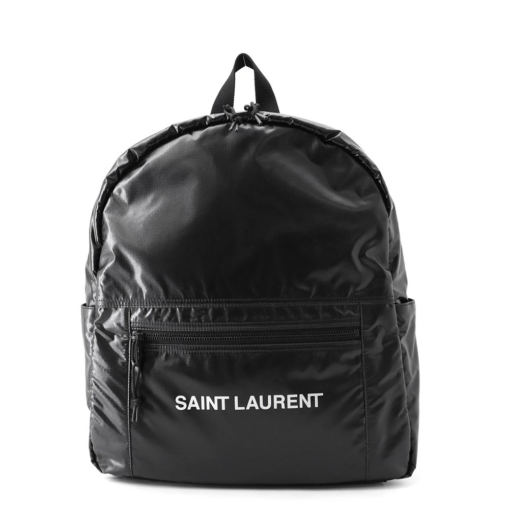 Saint Laurent — SAINT LAURENT PARIS Nux Logo Backpack Nylon Black 623698HO27Z1054