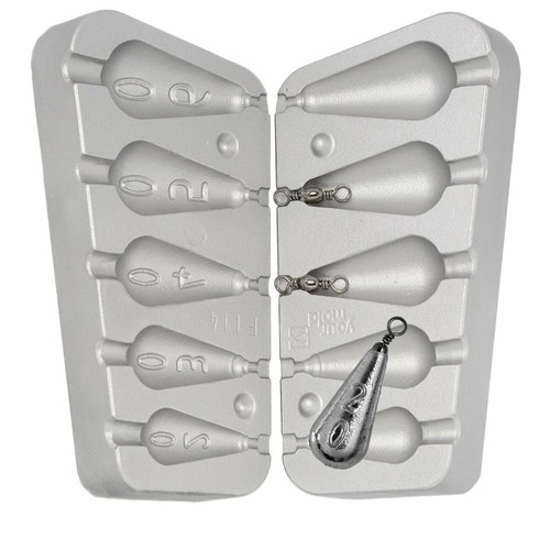 Aluminium Mould for Arsley Pear Bomb lead sinker mould pier sea carp