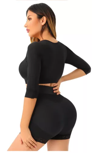 Women's Arm Shaper Post Surgery Compression Sleeves Slimming Fajas Arm Lipo Top - Picture 9 of 21