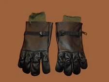 U.S MILITARY STYLE D-3A LEATHER GLOVES COLD WET WEATHER SIZE 5 LARGE W/LINER