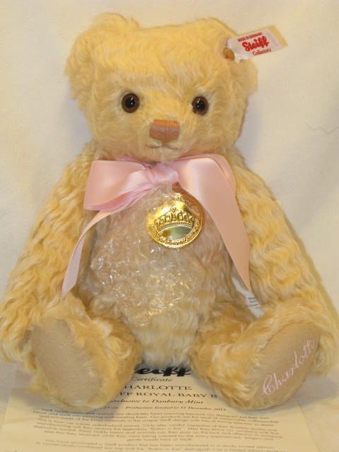 シュタイフ　シャーロット Princess Charlotte Steiff Teddy Bear Danbury Mint Royal Baby
