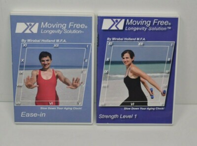 Moving Free Longevity Solution Mirabai Holland Ease-In & Level 1 DVD Lot