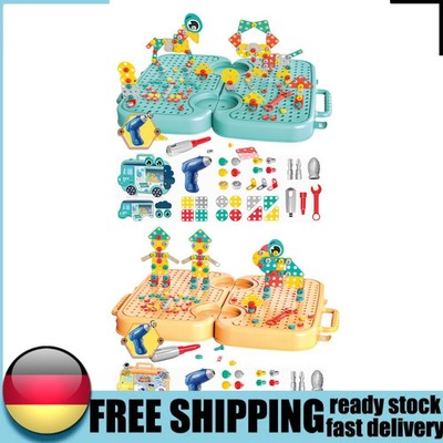 Magic Montessori Play Toolbox Screw Tool Set Design and Drill Toy for Boys Girls