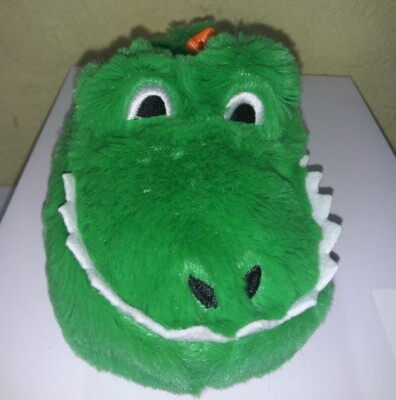 Carter's Benji Green Dinosaur Toddler Boys' Slippers XS 3/4