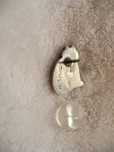 OC- SPILLA GATTO TONO ARGENTO (FIRMATA MVB '84) #25788 (OTTIME CONDIZIONI!!!!! - Foto 6 di 8