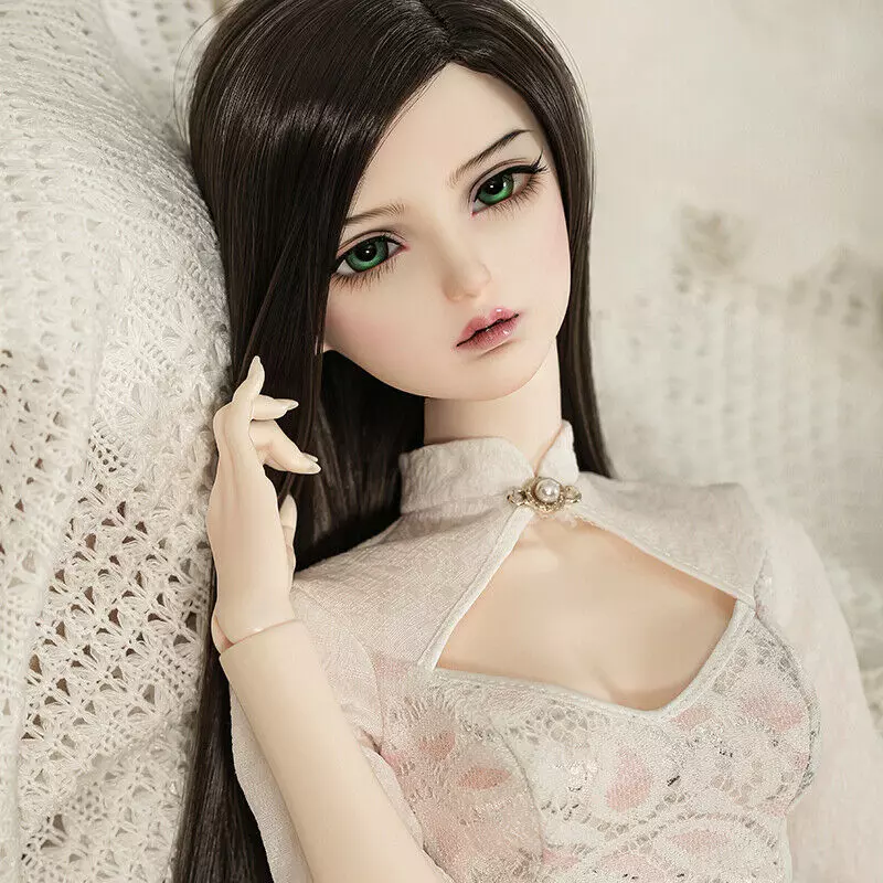 1/3 BJD Doll 28 Female Resin Ball Joint Eye Face Makeup Bare Girl