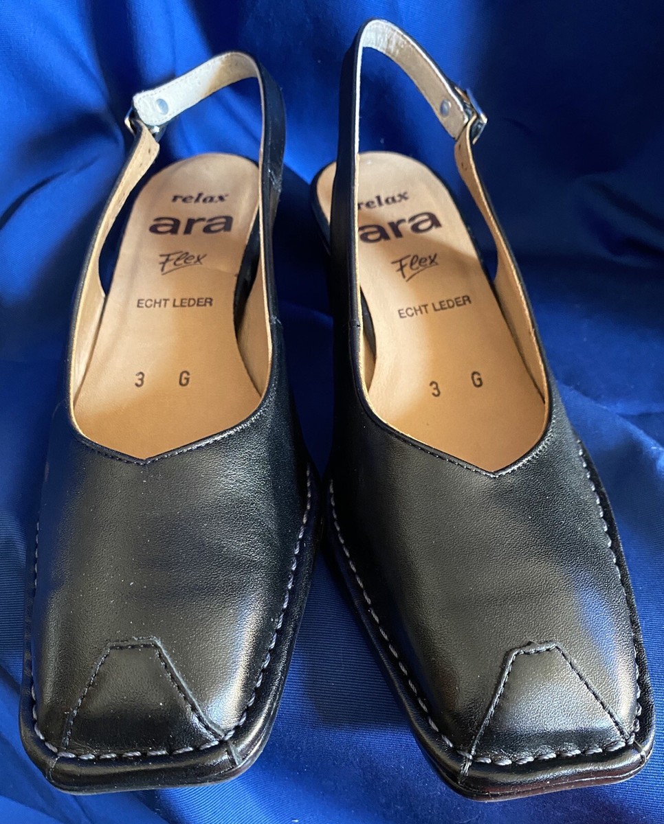 Ara Relax Flex European Made Sling Women's Shoes Black Ara Relax Flex European Made Sling Women's Shoes Black