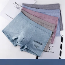 Men's underwear printed 3DU convex comfortable and breathable quadrangle pants