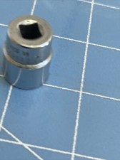 Snap-On Tools USA 1/4 Drive 1/2" SAE 12pt Shallow Chrome Socket TMD16