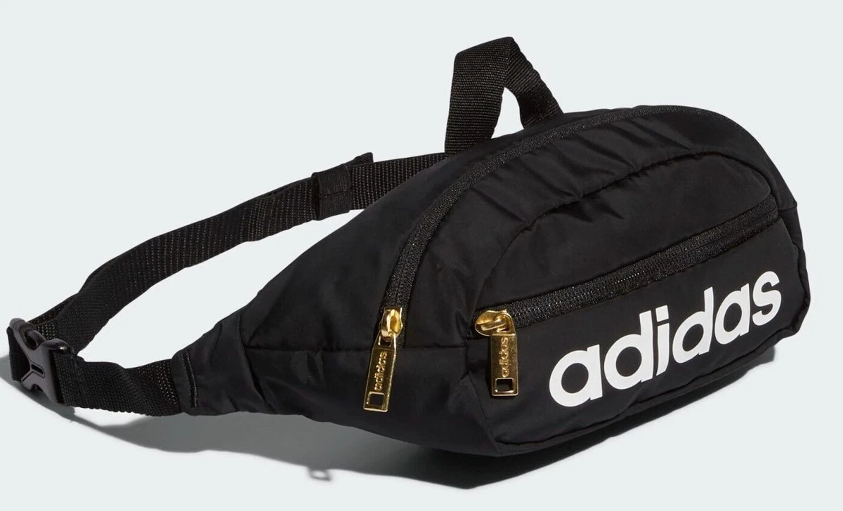 Adidas National Original TREFOIL Waist Fanny Travel Pack Black WHITE BELT  NWT | eBay
