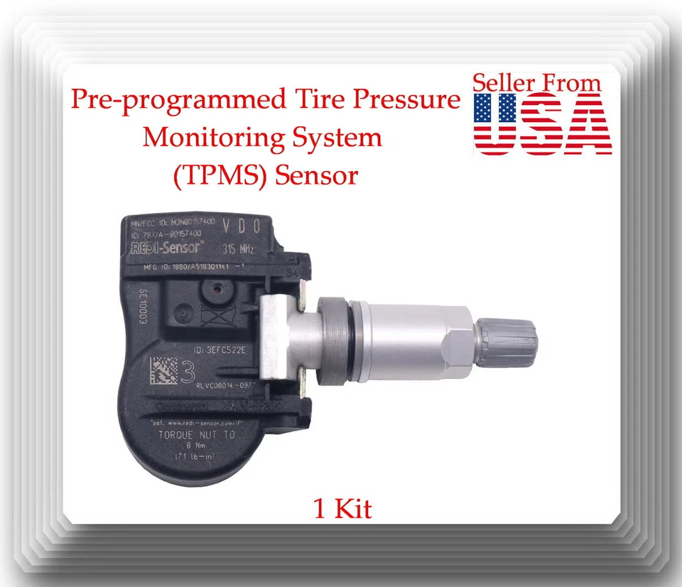 4 Kits SE10003 Tire Pressure Monitoring System (TPMS) Sensor 315MKH 2001-2018 - Image 2 of 4