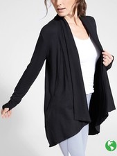 Athleta Pranayama Wrap Jacket, Black SIZE SP SP       777944 T0716