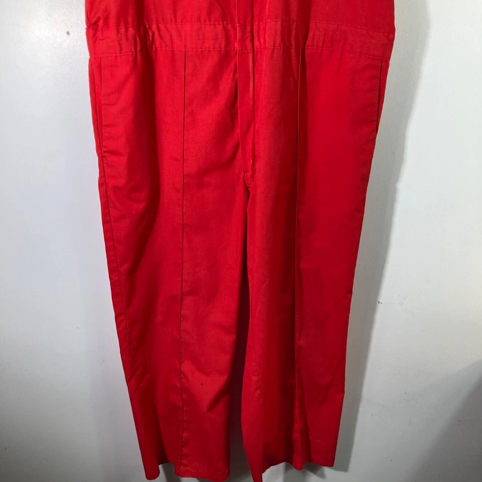 Mens Vintage Walls Master Made USA Short Sleeve Coverall Red 46 Reg - Image 4 of 4