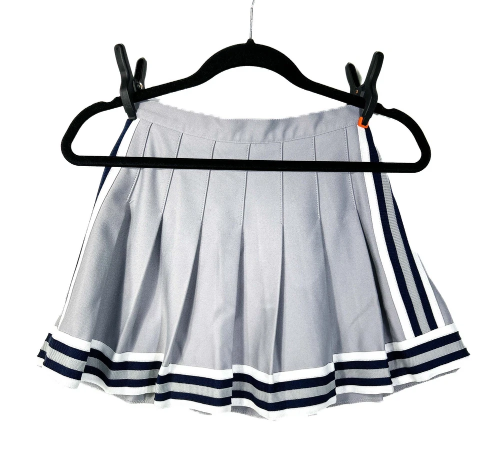 Falda de porristas VARSITY Cheer High School Gris Azul Blanco Talla 6-13 De colección Foto 2 de 4
