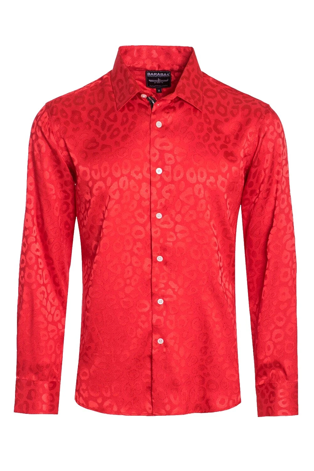 Tamaño Regular leopardo informal con Botones camisas para hombres