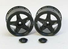 Kawada 1/10 Car Wheels 5 STAR Wide 31mm - BLACK -(2PCS)  #TU26BH