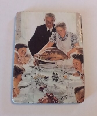 NORMAN ROCKWELL MAGNET REFRIGERATOR Four Freedoms Freedom From Want USA Art