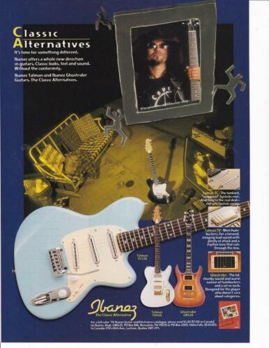 Rare 1994 Ibanez Guitare Ad/Grand Art/Al Jourgensen/Ministry - Photo 1 sur 1