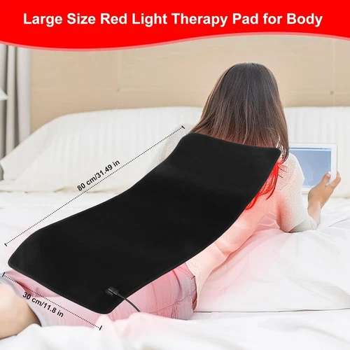 LED Red Light Therapy Pad Infrared Full Body Mat Device Back Muscle Pain Relief - Picture 8 of 10