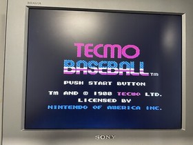 Tecmo Baseball - NES Nintendo Entertainment System - NTSC USA Import