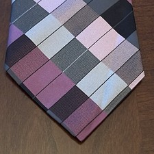 Zylos George Machado Gray Pink 100% Imported Silk Men’s Neck Tie Made In USA