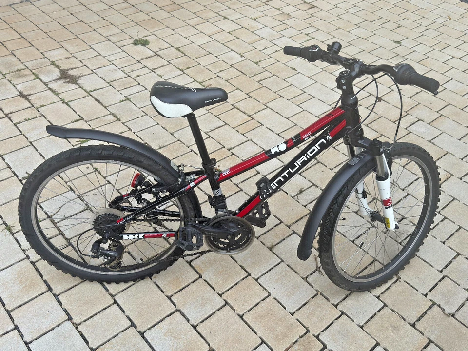 Kinderfahrrad Centurion MTB R´Bock, 24 Zoll, Shimano 21, schwarz/rot, gebraucht - Bild 2 von 4