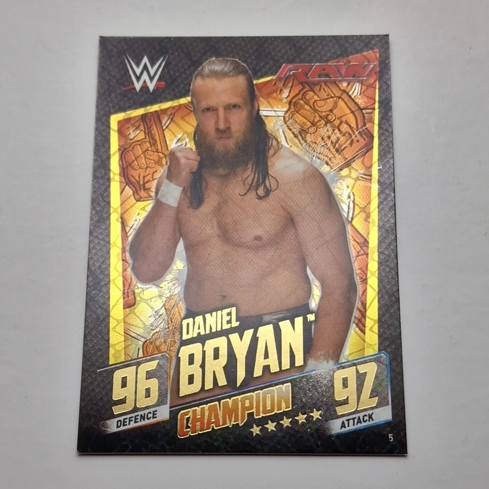 Daniel Bryan Champion #5 WWE Topps Slam Attax Then Now Forever Card 2015 - Image 2 of 4