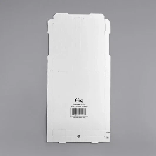 (50-Case) 18" x 18" x 2" White Corrugated Plain Pizza Bakery Square Take-Out Box - Image 3 of 3