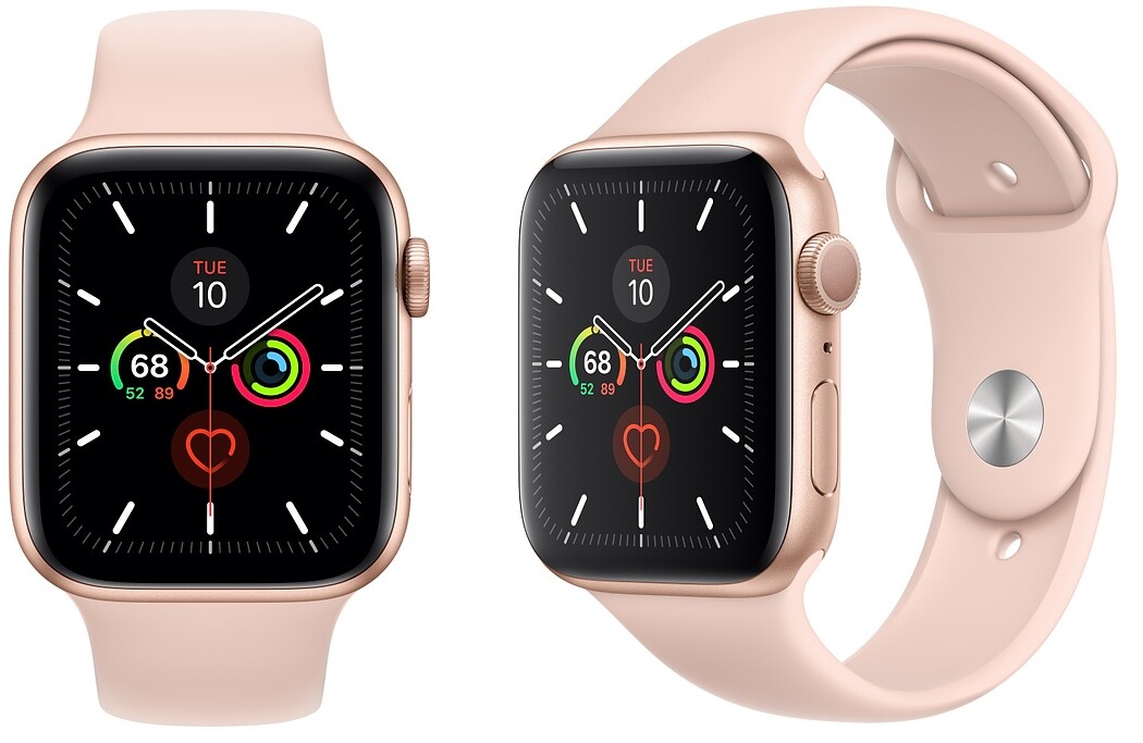 Apple Watch Series 5 44mm Gold-Tone Aluminium Case with Pink Sand