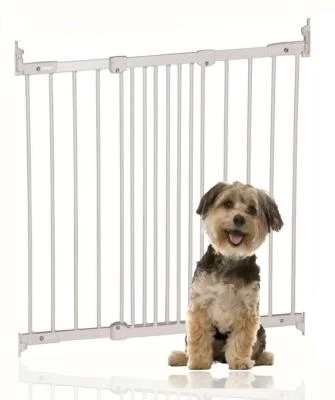 Bettacare Dog Gate, Diagonal Fit Multi Fit Pet DogBarrier, White, 67cm - 105.5cm